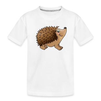 Freundlicher Igel - Kinder Premium Bio T-Shirt - Weiß - Vorne