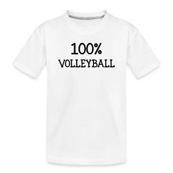 Volleyball - Volley Ball - Sport - Sportsman - Kids' Premium Organic T-Shirt - white - Front