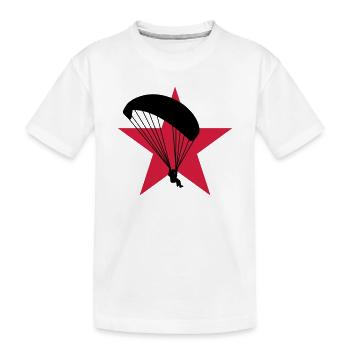 Gleitschirmfliegen / Gleitschirm / Paragliding / - Kinder Premium Bio T-Shirt - Weiß - Vorne