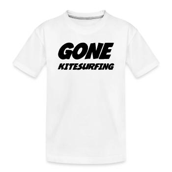 Kiteboarding Kitesurfing Kitesurf Kitesurfer - Kids' Premium Organic T-Shirt - white - Front