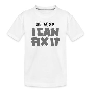 Don't worry! I can fix it - Duct tape - T-shirt bio Premium Enfant - blanc - Devant