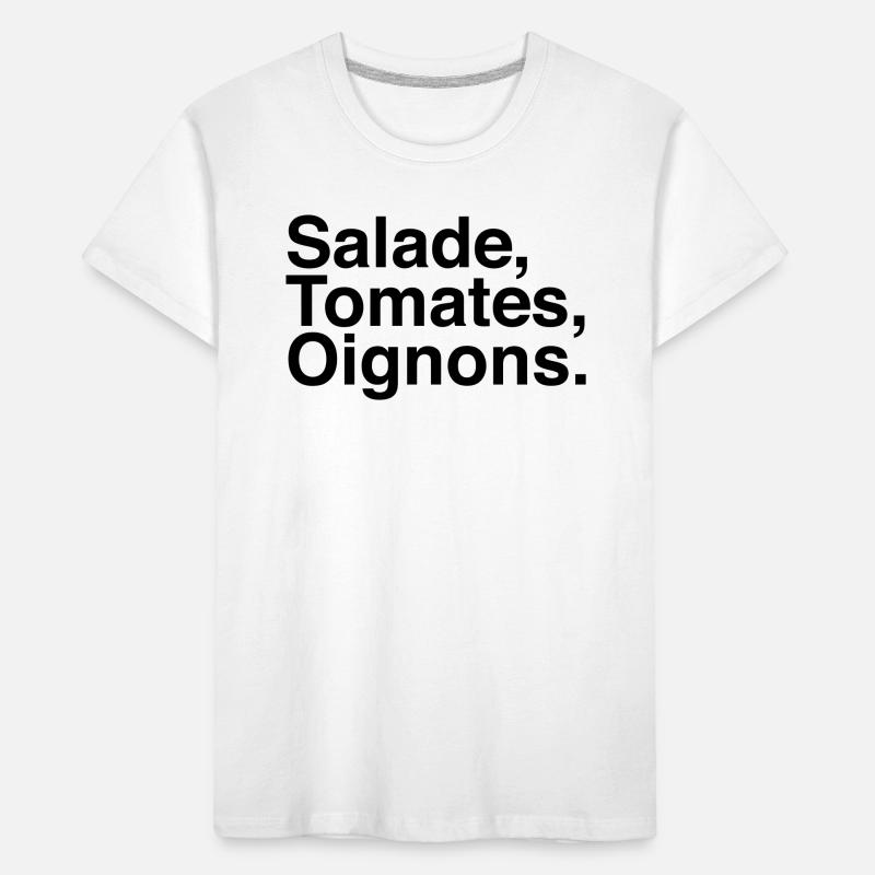 Salade Tomate Oignons  T-shirt bio Premium Enfant