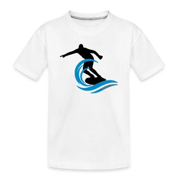 Surfeur - T-shirt bio Premium Enfant - blanc - Devant