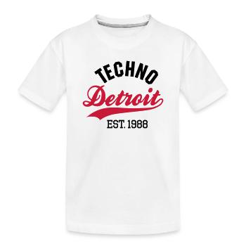 Techno Detroit est.1988 - T-shirt bio Premium Enfant - blanc - Devant