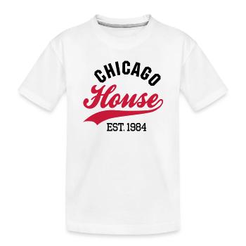Chicago house est. 1984 - Kinder Premium Bio T-Shirt - Weiß - Vorne