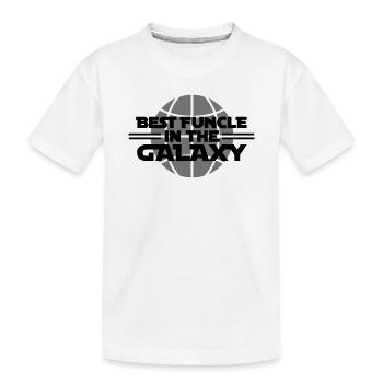 Best funcle in the galaxy - T-shirt bio Premium Enfant - blanc - Devant