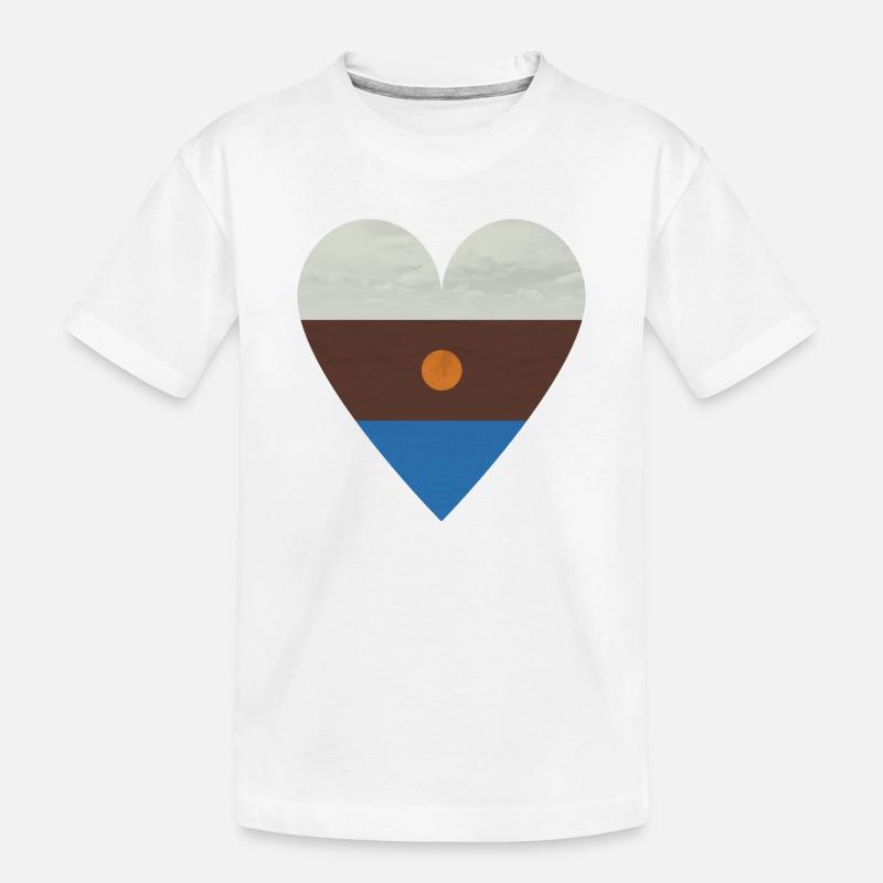 4 Elemente - Kinder Premium Bio T-Shirt - Weiß