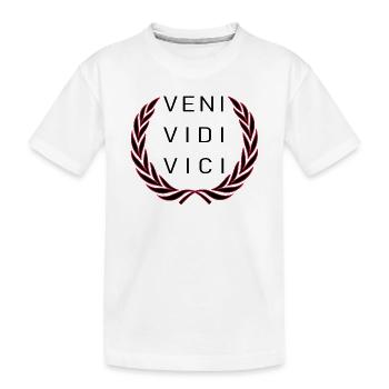 Veni Vidi Vici - T-shirt bio Premium Enfant - blanc - Devant