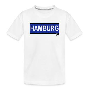 Hamburg , Tradition , Hamburg Fussball Fan (25) - Kinder Premium Bio T-Shirt - Weiß - Vorne