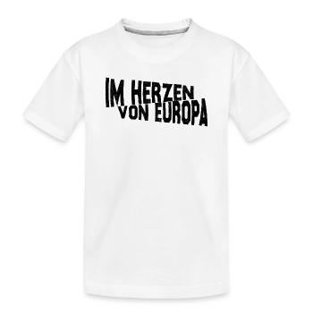 Frankfurt - Im Herzen von Europa - Kinder Premium Bio T-Shirt - Weiß - Vorne