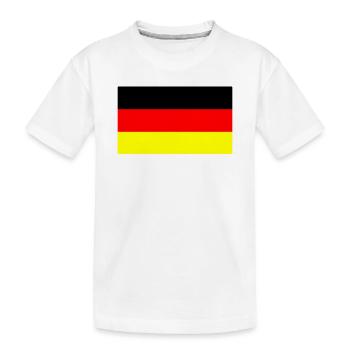 Allemagne couleurs noir rouge or - T-shirt bio Premium Enfant - blanc - Devant