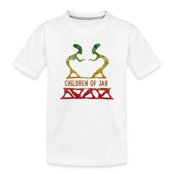 enfants de jah reggae - T-shirt bio Premium Enfant - blanc - Devant