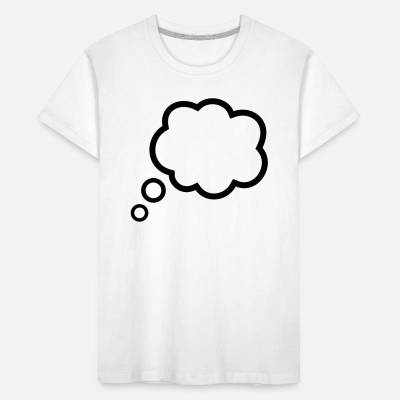 Thinking Bubble Comic Thought Bubble Bubble Thoughts Kids' Premium Organic T-Shirt