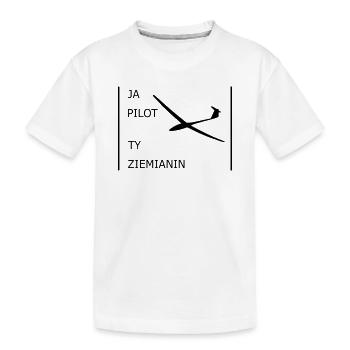 Pilote de planeur szybowcowy - T-shirt bio Premium Enfant - blanc - Devant