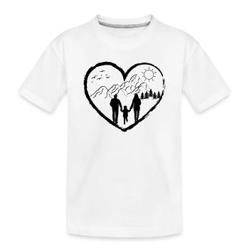 Hiking summer nature freedom gift - Kids' Premium Organic T-Shirt - white - Front