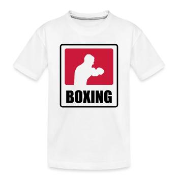 Boxeur - Boxe 🥊 - T-shirt bio Premium Enfant - blanc - Devant