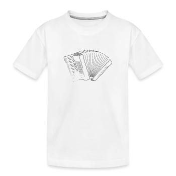 Accordéon pur - T-shirt bio Premium Enfant - blanc - Devant
