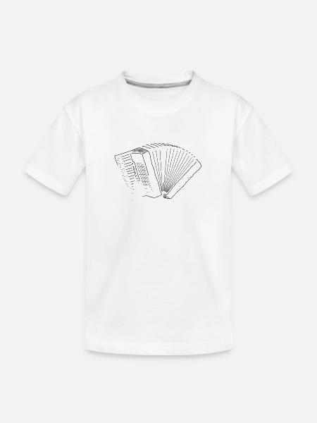 Akkordeon pur - Kinder Premium Bio T-Shirt - Weiß