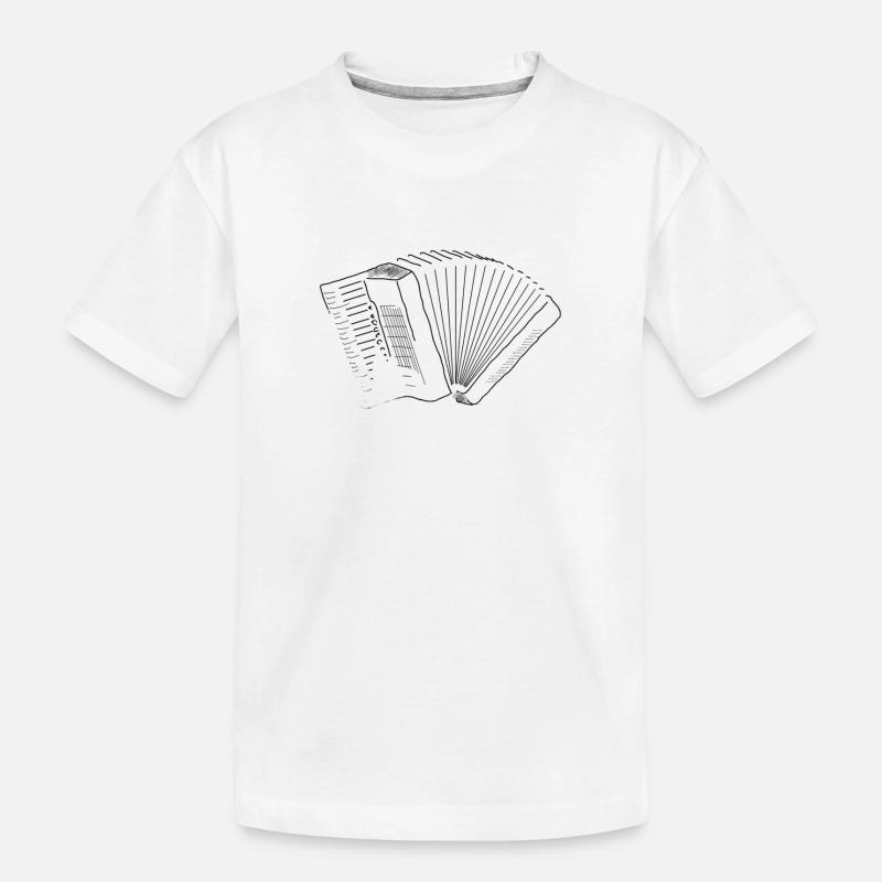 Akkordeon pur - Kinder Premium Bio T-Shirt - Weiß