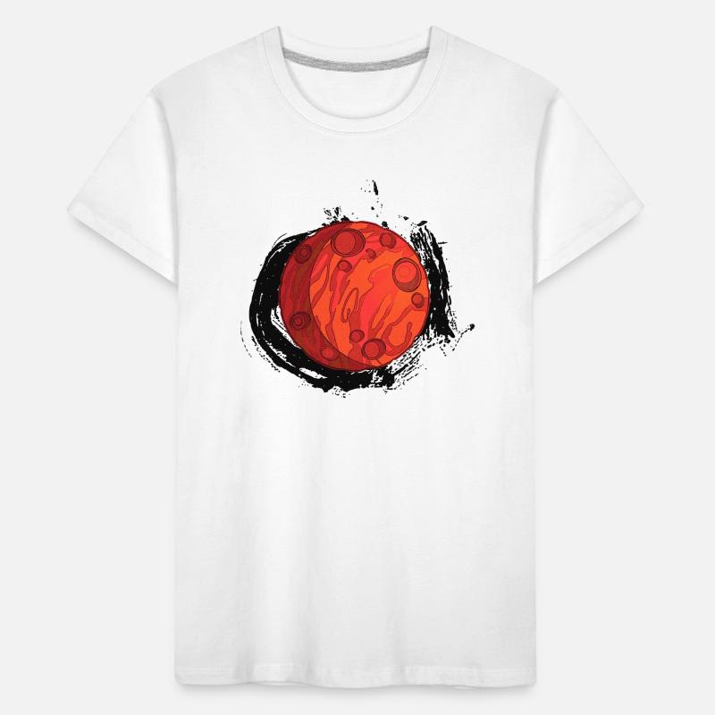 Planet Mars with background, planets Kids' Premium Organic T-Shirt