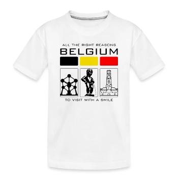 Bunte Blöcke und Bogen - Kinder Premium Bio T-Shirt - Weiß - Vorne