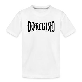 dorf kind child village bambino dorfkind shirt - Kinder Premium Bio T-Shirt - Weiß - Vorne