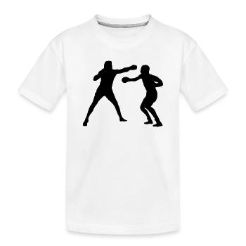 Boxkampftraining - Kinder Premium Bio T-Shirt - Weiß - Vorne