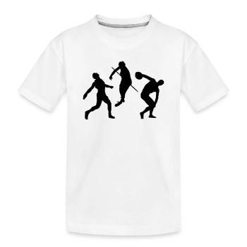 Athletics - Kids' Premium Organic T-Shirt - white - Front