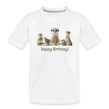 Bon anniversaire - T-shirt bio Premium Enfant - blanc - Devant