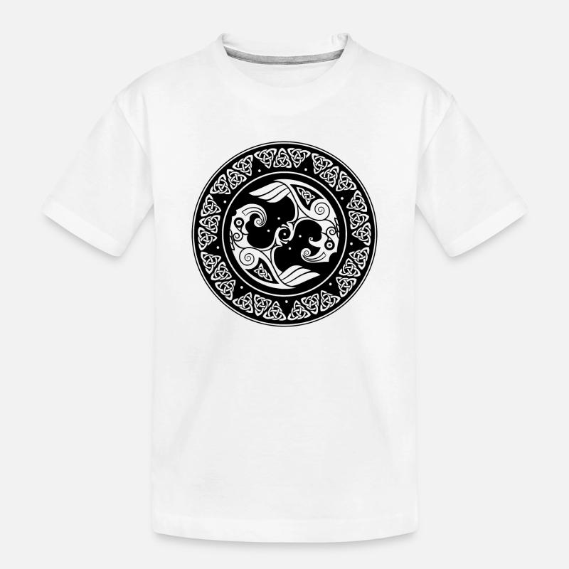 Wikinger - Kinder Premium Bio T-Shirt - Weiß
