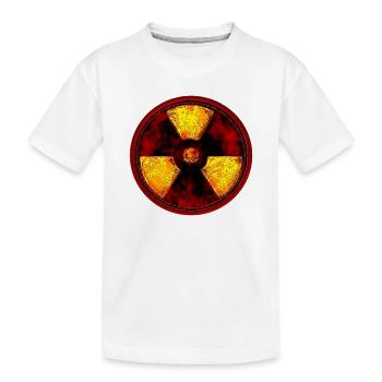 Radioactive - Kids' Premium Organic T-Shirt - white - Front