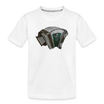 Harmonica styrienne - Styrie | ZiachON ! - T-shirt bio Premium Enfant - blanc - Devant