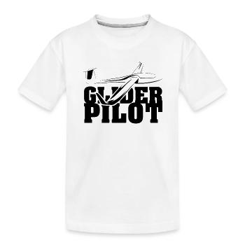 Pilote de planeur Symbole Équipe de vol Aviateur Planeur - T-shirt bio Premium Enfant - blanc - Devant