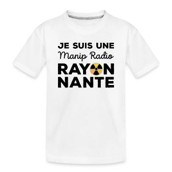 Je suis une manip radio rayonnante Radiologie - T-shirt bio Premium Enfant - blanc - Devant