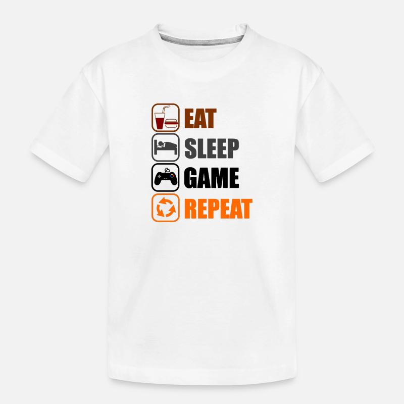 Geek Routine - T-shirt bio Premium Enfant - blanc