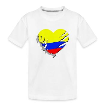 Colombie - T-shirt bio Premium Enfant - blanc - Devant