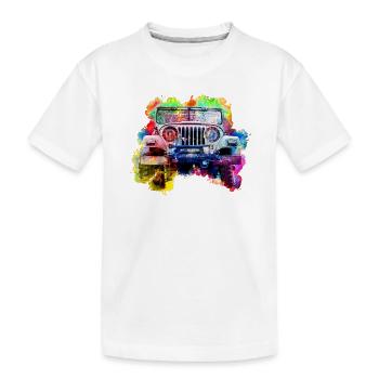 Jeep - T-shirt bio Premium Enfant - blanc - Devant