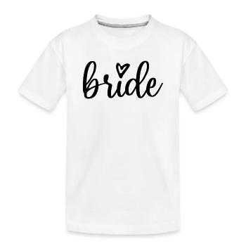 Bride - Kids' Premium Organic T-Shirt - white - Front