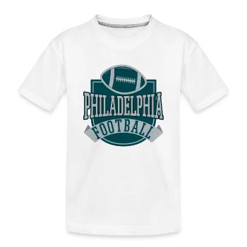 Football américain de Philadelphie - T-shirt bio Premium Enfant - blanc - Devant