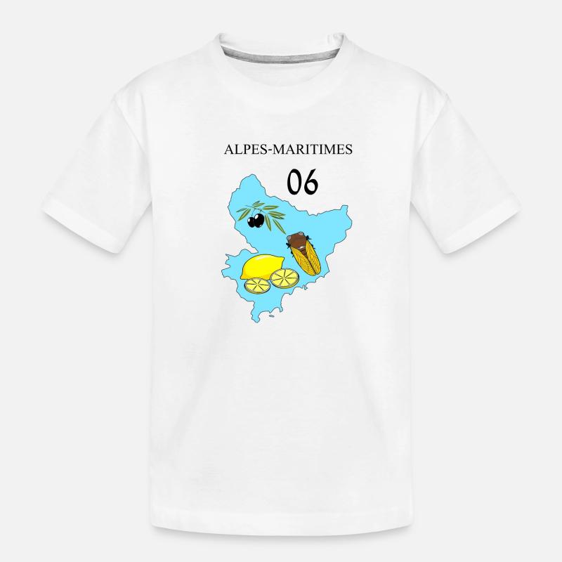 Alpes maritimes - T-shirt bio Premium Enfant - blanc