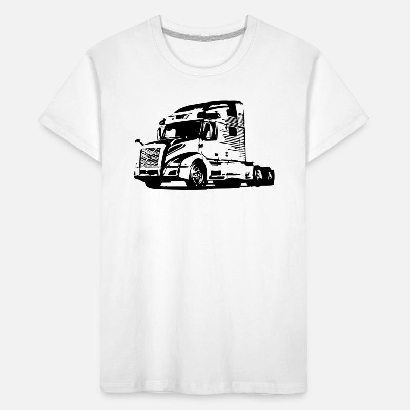 Trucker LKW US Kinder Premium Bio T-Shirt