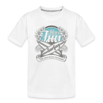 SURFEN, SURFEN - Kinder Premium Bio T-Shirt - Weiß - Vorne