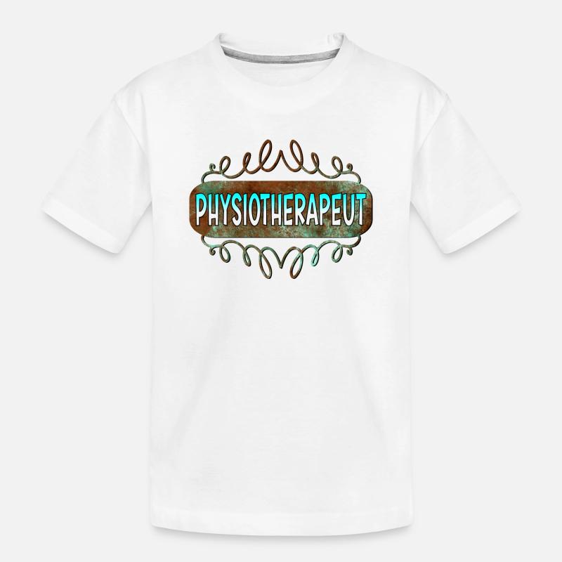 Physiotherapeut - Kinder Premium Bio T-Shirt - Weiß