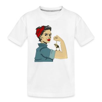 FEMMES FORTES - T-shirt bio Premium Enfant - blanc - Devant