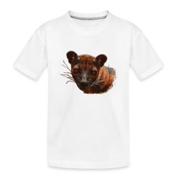beliebte Tiergeschenke, Frettkatze, Carnivore - Kinder Premium Bio T-Shirt - Weiß - Vorne