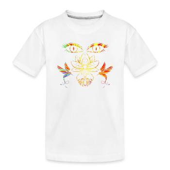 Visage zen - T-shirt bio Premium Enfant - blanc - Devant
