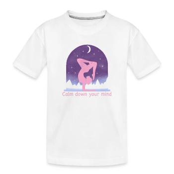 Yoga - T-shirt bio Premium Enfant - blanc - Devant