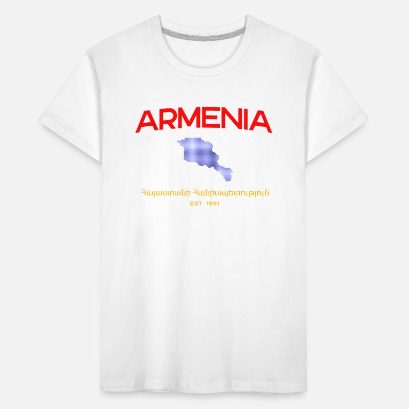 Armenia Map Script Emblem Kinder Premium Bio T-Shirt