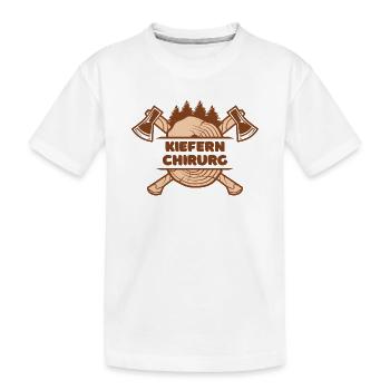 Kiefern Chirurg - Kinder Premium Bio T-Shirt - Weiß - Vorne