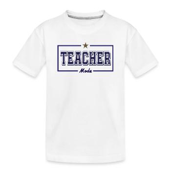 Lehrermodus ( Englisch ) - Kinder Premium Bio T-Shirt - Weiß - Vorne